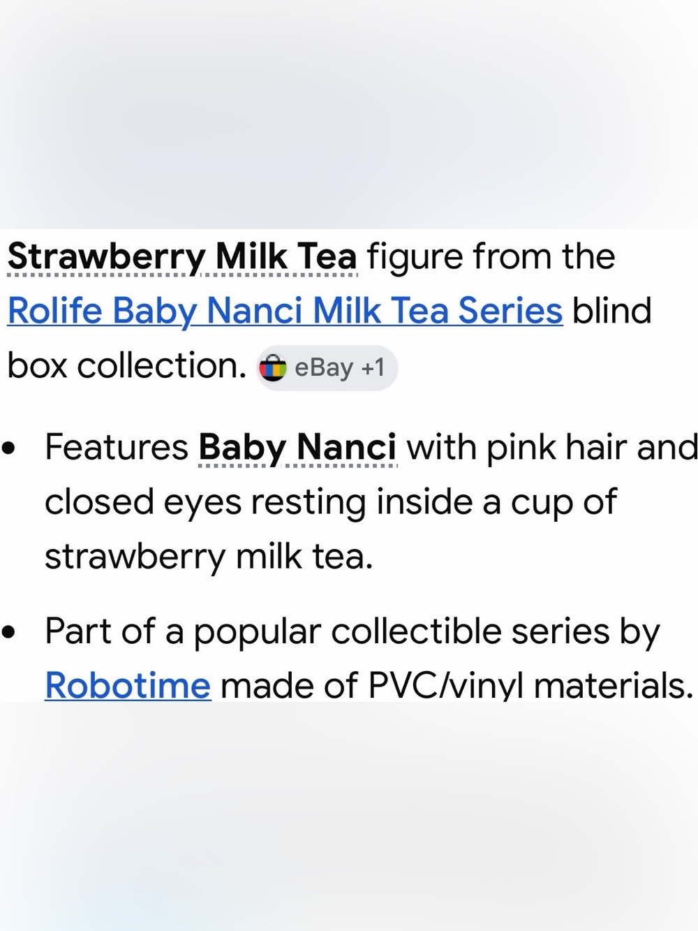 Milk Tea Bath & Body Figurine - Baby Nancy - Picture 4 of 4